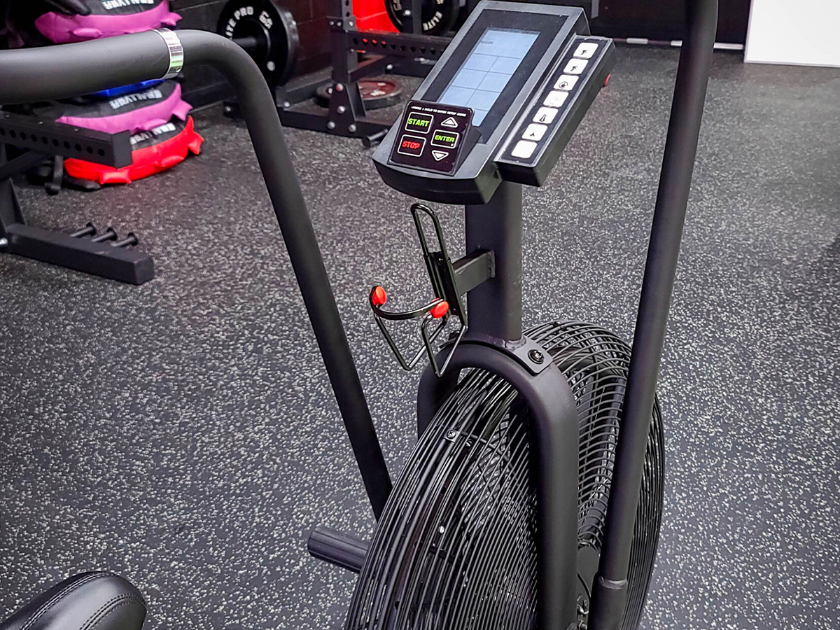 air bike in gym