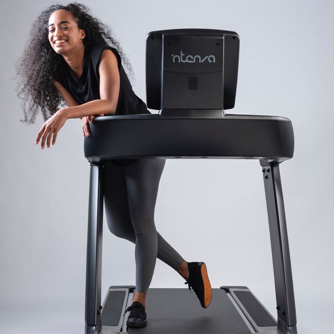 woman on a treadmill