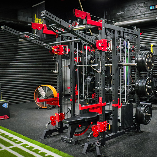 wide view of the FTS2 Functional Trainer Smith Machine