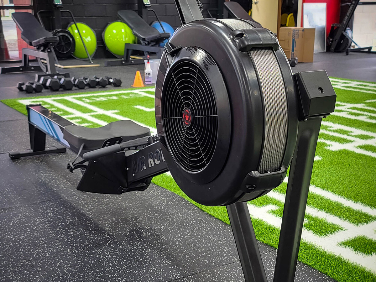 image of a rowing machine