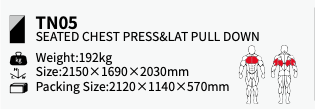 TN Seated Chest Press & Lat Pull Down - Image 3
