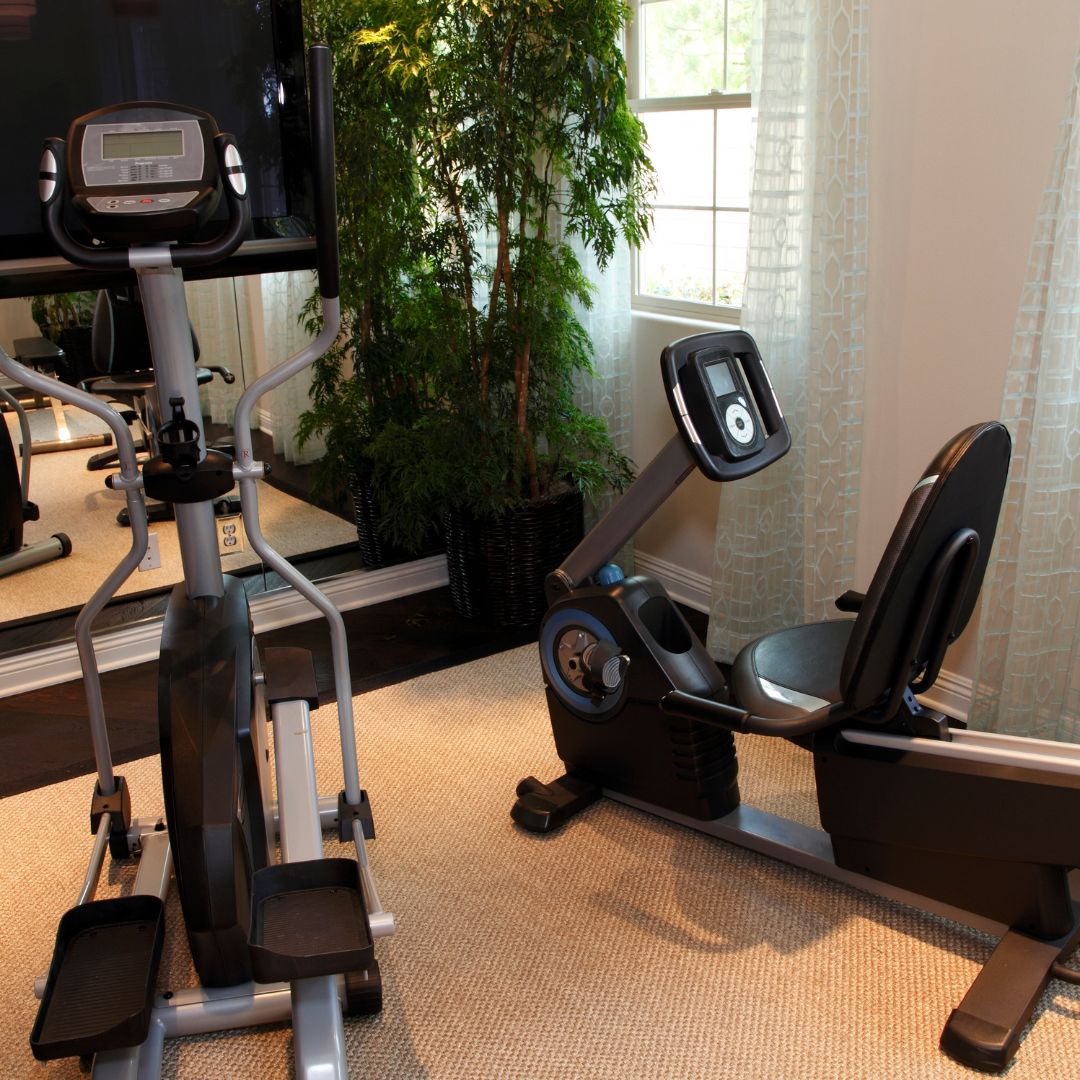 Cardio machines in home gym